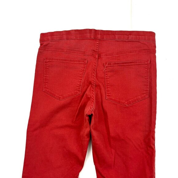 H&M Pull On Elastic Waist Jegging Women's size 12 Brick Red Denim jeans - Picture 4 of 4